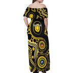 Richmond NAIDOC Week 2026 Personalised Family Matching Off Shoulder Maxi Dress and Hawaiian Shirt 50 Years of Deadly Aboriginal Art
