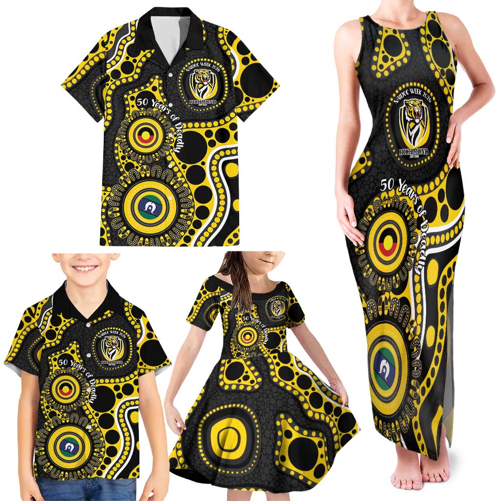 Richmond NAIDOC Week 2026 Personalised Family Matching Tank Maxi Dress and Hawaiian Shirt 50 Years of Deadly Aboriginal Art