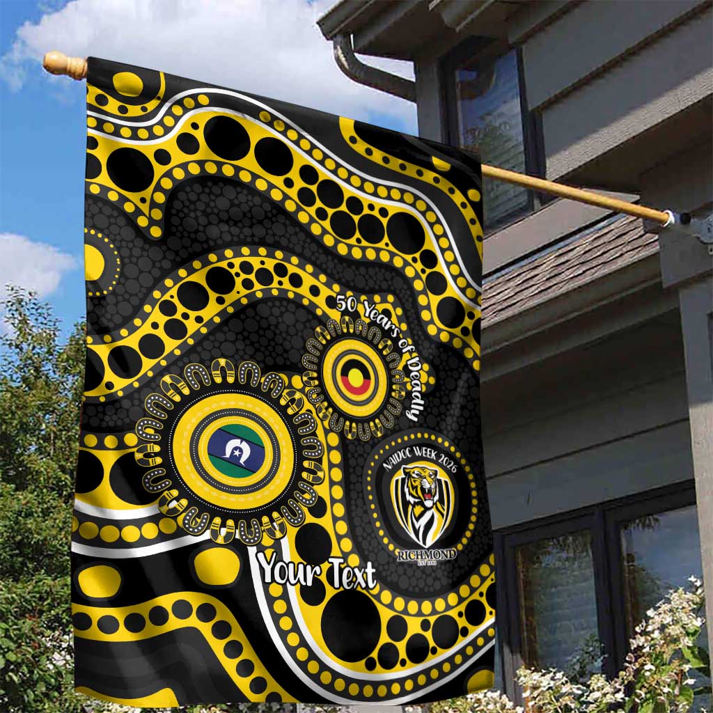 Richmond NAIDOC Week 2026 Personalised Garden Flag 50 Years of Deadly Aboriginal Art