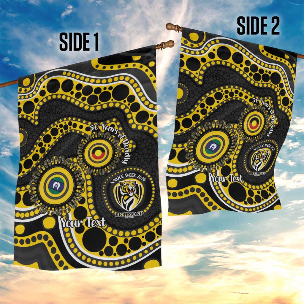 Richmond NAIDOC Week 2026 Personalised Garden Flag 50 Years of Deadly Aboriginal Art