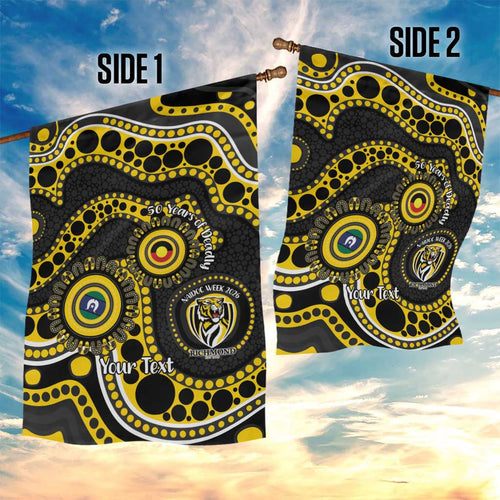 Richmond NAIDOC Week 2026 Personalised Garden Flag 50 Years of Deadly Aboriginal Art