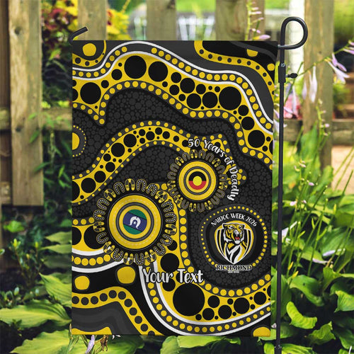 Richmond NAIDOC Week 2026 Personalised Garden Flag 50 Years of Deadly Aboriginal Art