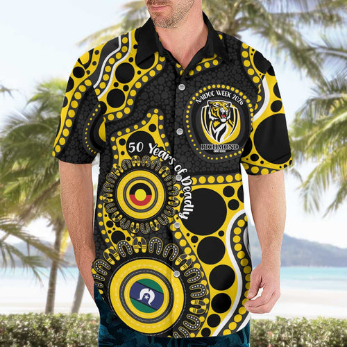 Richmond NAIDOC Week 2026 Personalised Hawaiian Shirt 50 Years of Deadly Aboriginal Art