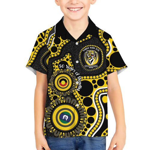 Richmond NAIDOC Week 2026 Personalised Hawaiian Shirt 50 Years of Deadly Aboriginal Art