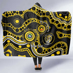 Richmond NAIDOC Week 2026 Personalised Hooded Blanket 50 Years of Deadly Aboriginal Art