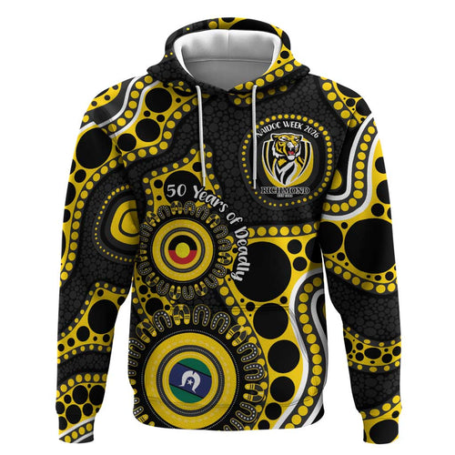 Richmond NAIDOC Week 2026 Personalised Hoodie 50 Years of Deadly Aboriginal Art