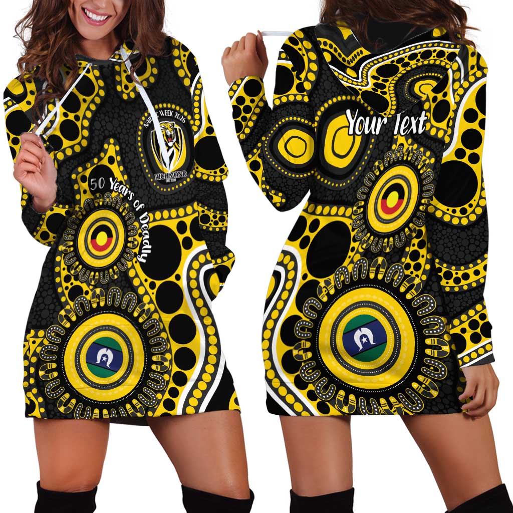 Richmond NAIDOC Week 2026 Personalised Hoodie Dress 50 Years of Deadly Aboriginal Art