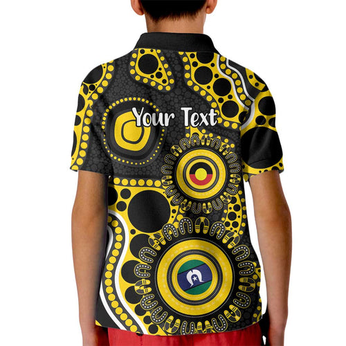 Richmond NAIDOC Week 2026 Personalised Kid Polo Shirt 50 Years of Deadly Aboriginal Art