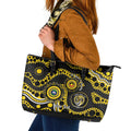 Richmond NAIDOC Week 2026 Personalised Leather Tote Bag 50 Years of Deadly Aboriginal Art