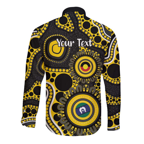 Richmond NAIDOC Week 2026 Personalised Long Sleeve Button Shirt 50 Years of Deadly Aboriginal Art
