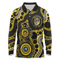 Richmond NAIDOC Week 2026 Personalised Long Sleeve Polo Shirt 50 Years of Deadly Aboriginal Art