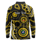 Richmond NAIDOC Week 2026 Personalised Long Sleeve Polo Shirt 50 Years of Deadly Aboriginal Art