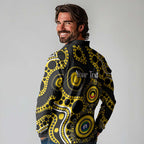 Richmond NAIDOC Week 2026 Personalised Long Sleeve Polo Shirt 50 Years of Deadly Aboriginal Art