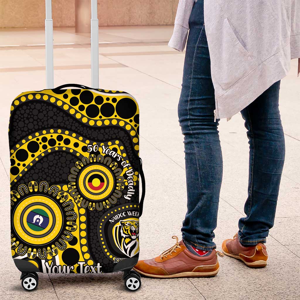 Richmond NAIDOC Week 2026 Personalised Luggage Cover 50 Years of Deadly Aboriginal Art
