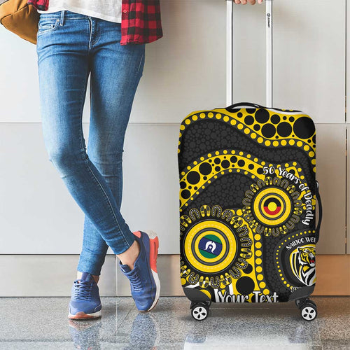 Richmond NAIDOC Week 2026 Personalised Luggage Cover 50 Years of Deadly Aboriginal Art