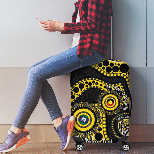 Richmond NAIDOC Week 2026 Personalised Luggage Cover 50 Years of Deadly Aboriginal Art