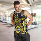 Richmond NAIDOC Week 2026 Personalised Men Tank Top 50 Years of Deadly Aboriginal Art