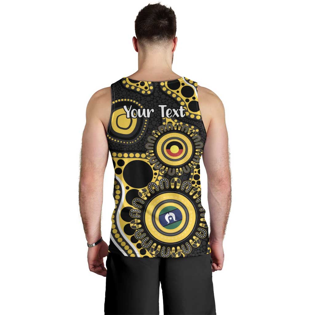 Richmond NAIDOC Week 2026 Personalised Men Tank Top 50 Years of Deadly Aboriginal Art