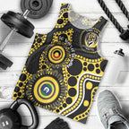 Richmond NAIDOC Week 2026 Personalised Men Tank Top 50 Years of Deadly Aboriginal Art