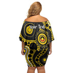 Richmond NAIDOC Week 2026 Personalised Off Shoulder Short Dress 50 Years of Deadly Aboriginal Art