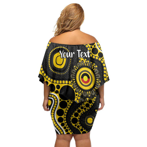 Richmond NAIDOC Week 2026 Personalised Off Shoulder Short Dress 50 Years of Deadly Aboriginal Art