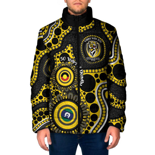 Richmond NAIDOC Week 2026 Personalised Padded Jacket 50 Years of Deadly Aboriginal Art