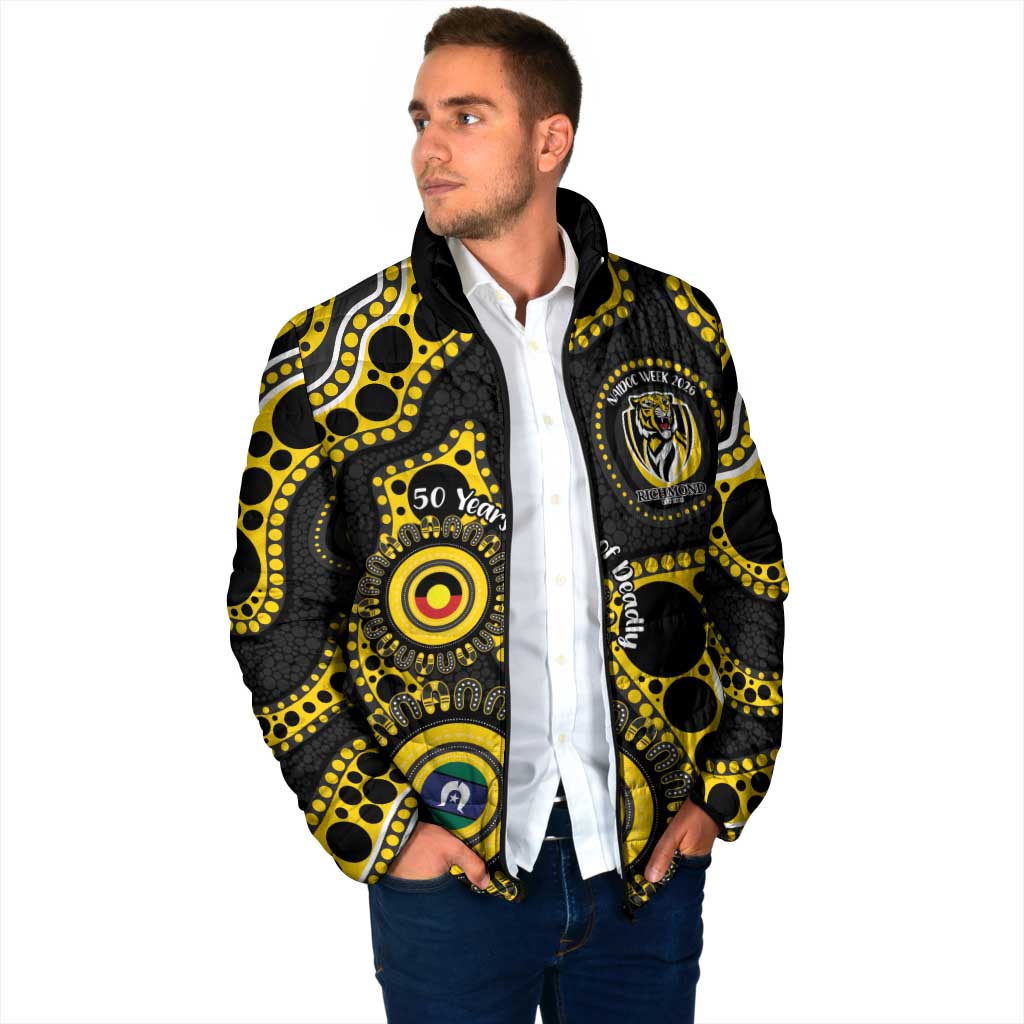 Richmond NAIDOC Week 2026 Personalised Padded Jacket 50 Years of Deadly Aboriginal Art