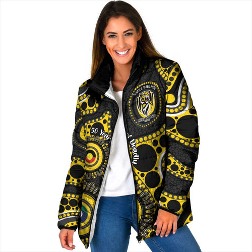 Richmond NAIDOC Week 2026 Personalised Padded Jacket 50 Years of Deadly Aboriginal Art