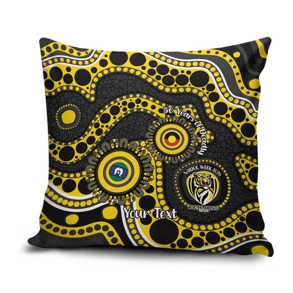 Richmond NAIDOC Week 2026 Personalised Pillow Cover 50 Years of Deadly Aboriginal Art