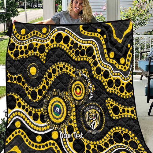 Richmond NAIDOC Week 2026 Personalised Quilt 50 Years of Deadly Aboriginal Art