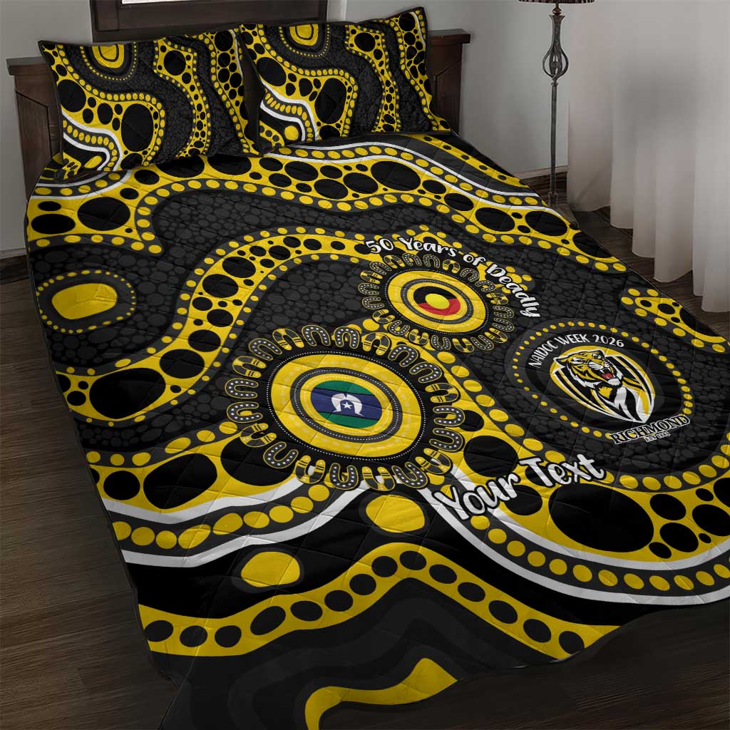 Richmond NAIDOC Week 2026 Personalised Quilt Bed Set 50 Years of Deadly Aboriginal Art