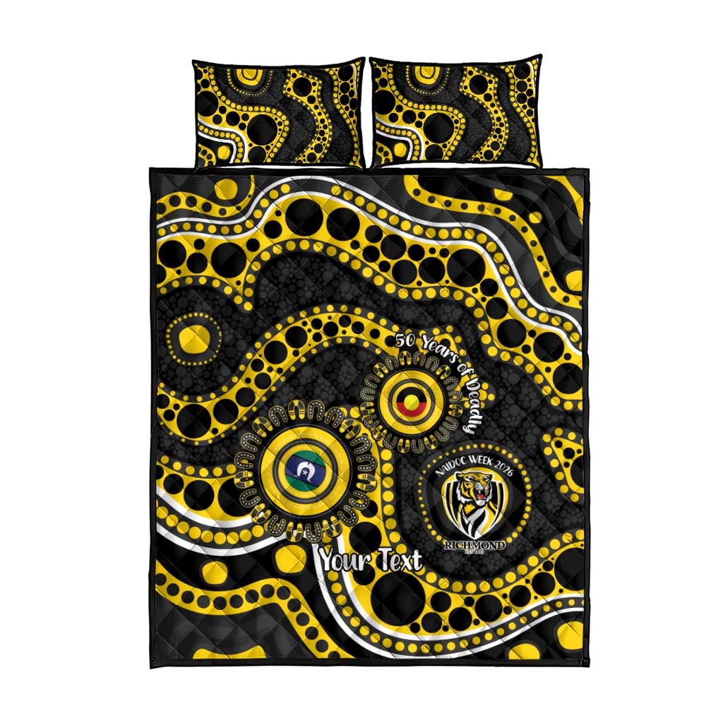 Richmond NAIDOC Week 2026 Personalised Quilt Bed Set 50 Years of Deadly Aboriginal Art