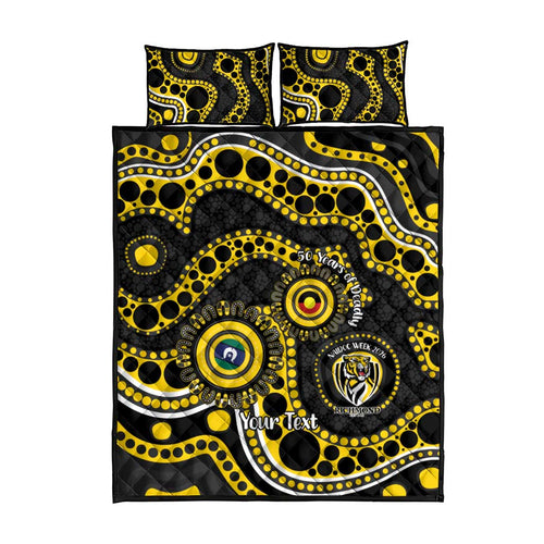 Richmond NAIDOC Week 2026 Personalised Quilt Bed Set 50 Years of Deadly Aboriginal Art