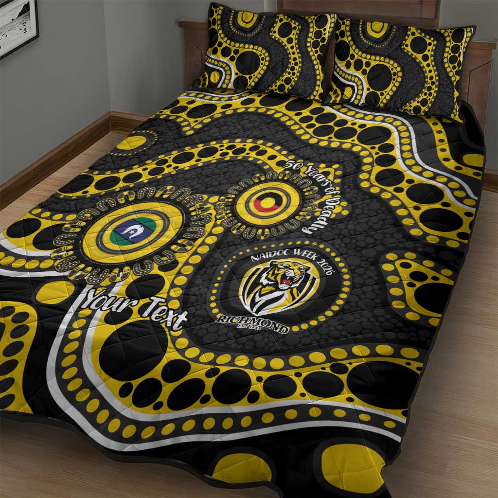 Richmond NAIDOC Week 2026 Personalised Quilt Bed Set 50 Years of Deadly Aboriginal Art