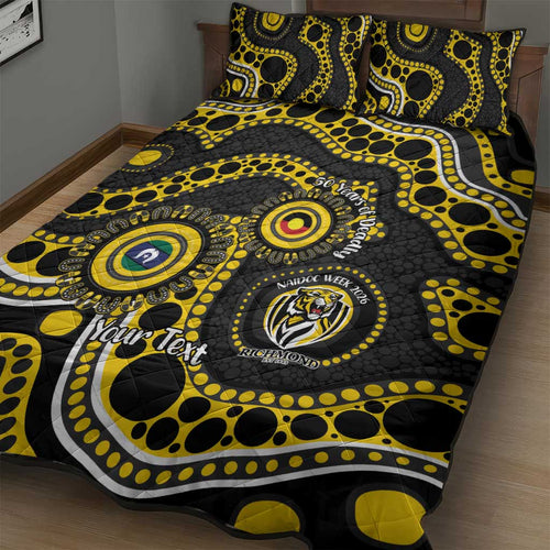 Richmond NAIDOC Week 2026 Personalised Quilt Bed Set 50 Years of Deadly Aboriginal Art