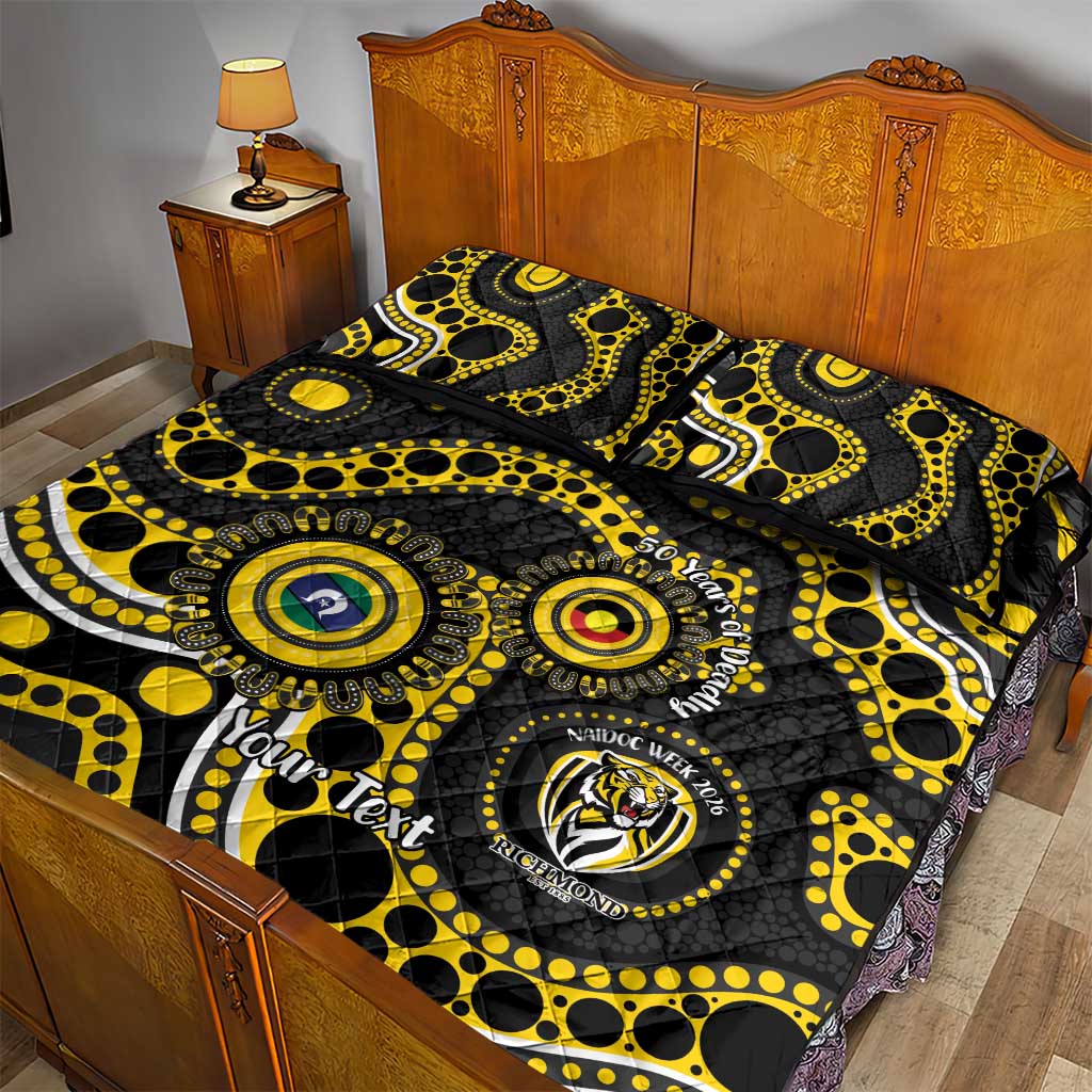 Richmond NAIDOC Week 2026 Personalised Quilt Bed Set 50 Years of Deadly Aboriginal Art