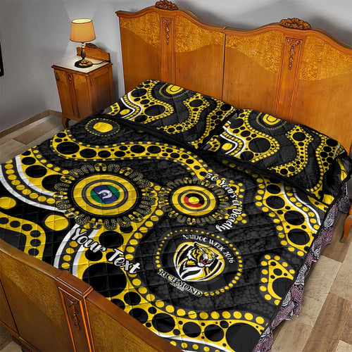 Richmond NAIDOC Week 2026 Personalised Quilt Bed Set 50 Years of Deadly Aboriginal Art