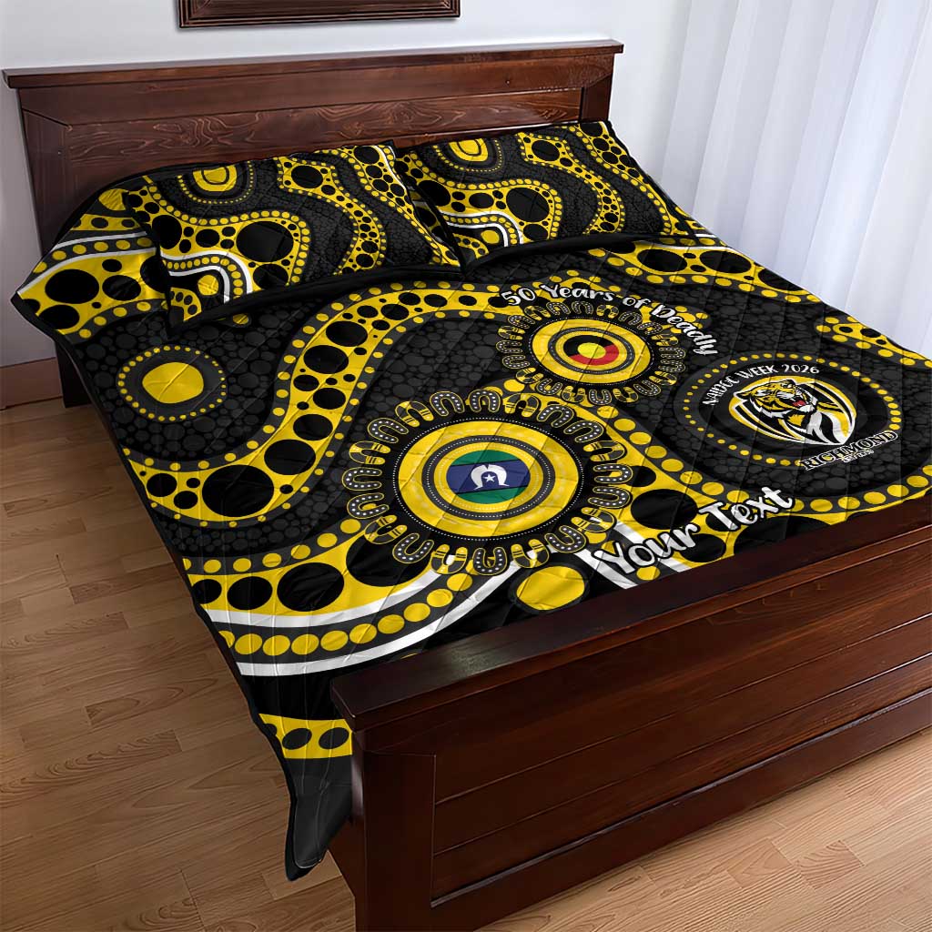 Richmond NAIDOC Week 2026 Personalised Quilt Bed Set 50 Years of Deadly Aboriginal Art