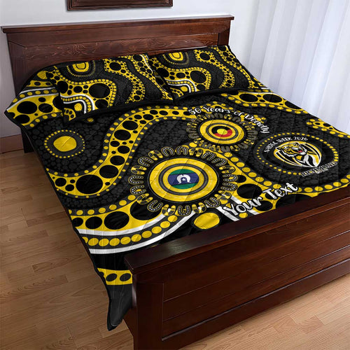 Richmond NAIDOC Week 2026 Personalised Quilt Bed Set 50 Years of Deadly Aboriginal Art