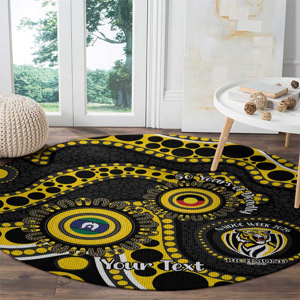 Richmond NAIDOC Week 2026 Personalised Round Carpet 50 Years of Deadly Aboriginal Art