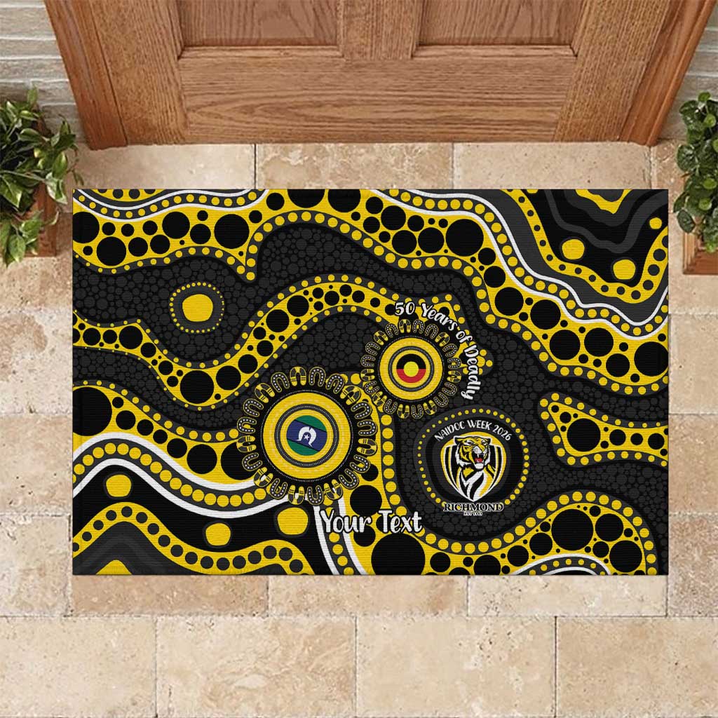 Richmond NAIDOC Week 2026 Personalised Rubber Doormat 50 Years of Deadly Aboriginal Art