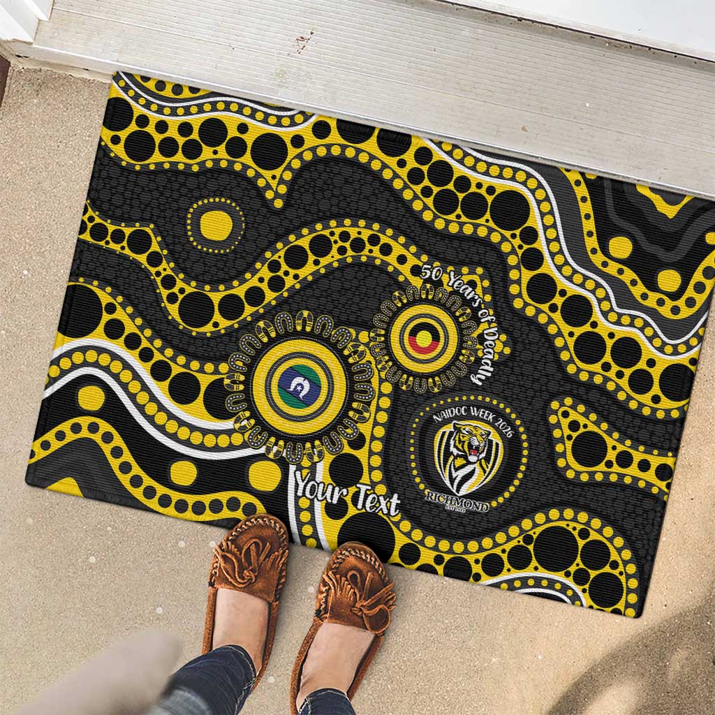 Richmond NAIDOC Week 2026 Personalised Rubber Doormat 50 Years of Deadly Aboriginal Art