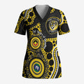 Richmond NAIDOC Week 2026 Personalised Scrub Top 50 Years of Deadly Aboriginal Art