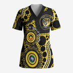 Richmond NAIDOC Week 2026 Personalised Scrub Top 50 Years of Deadly Aboriginal Art