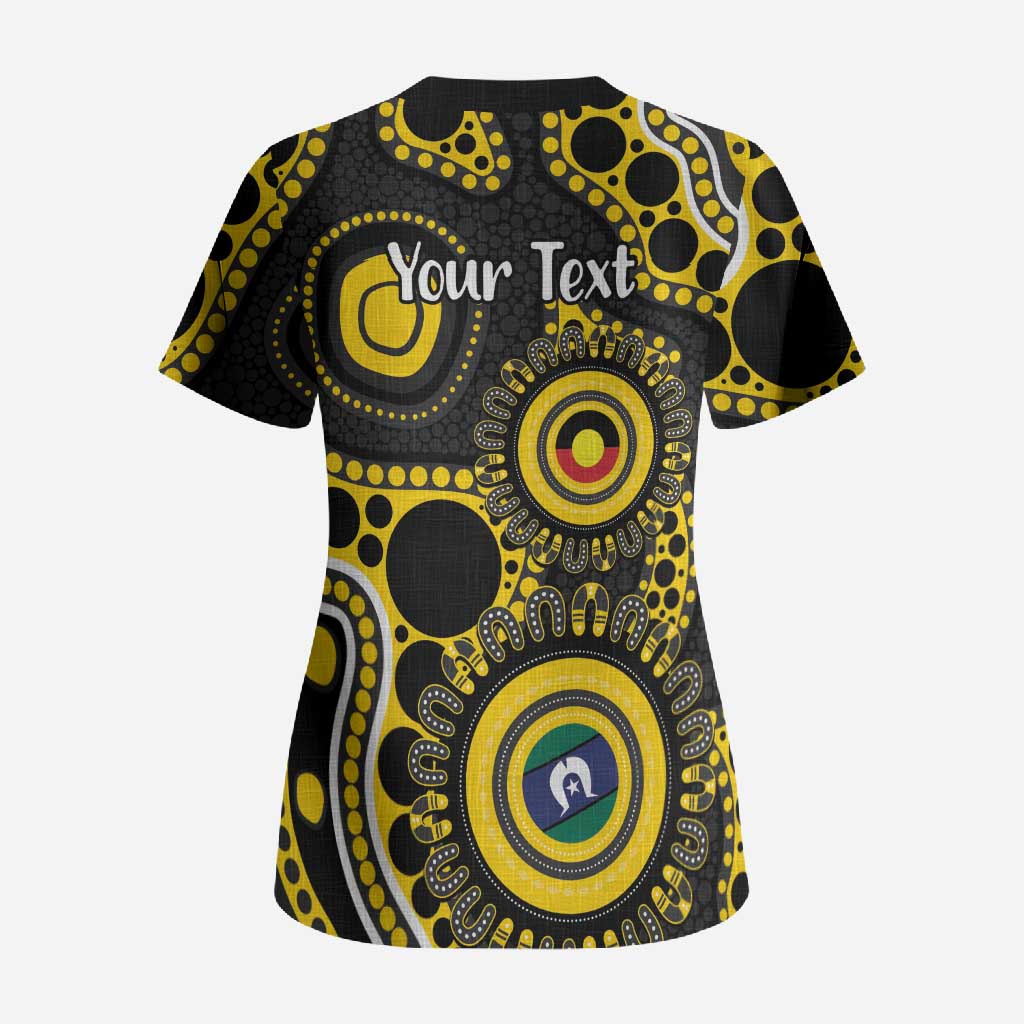 Richmond NAIDOC Week 2026 Personalised Scrub Top 50 Years of Deadly Aboriginal Art