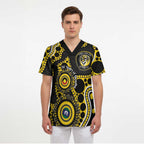 Richmond NAIDOC Week 2026 Personalised Scrub Top 50 Years of Deadly Aboriginal Art