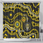 Richmond NAIDOC Week 2026 Personalised Shower Curtain 50 Years of Deadly Aboriginal Art