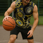 Richmond NAIDOC Week 2026 Personalised Sleeveless Hoodie 50 Years of Deadly Aboriginal Art