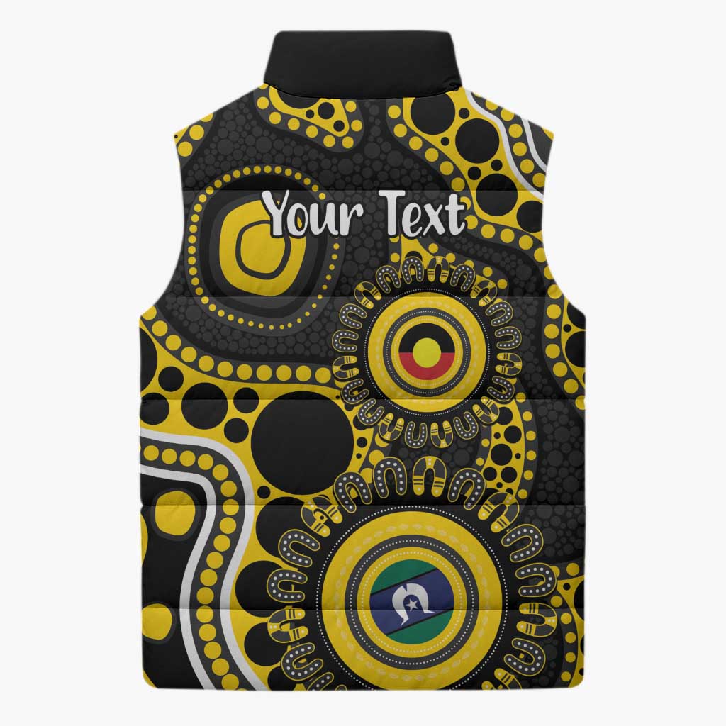 Richmond NAIDOC Week 2026 Personalised Sleeveless Puffer Jacket 50 Years of Deadly Aboriginal Art
