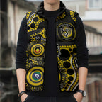 Richmond NAIDOC Week 2026 Personalised Sleeveless Puffer Jacket 50 Years of Deadly Aboriginal Art